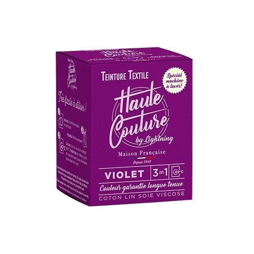Teinture textile haute couture violet avec sel plus fixateur 350g